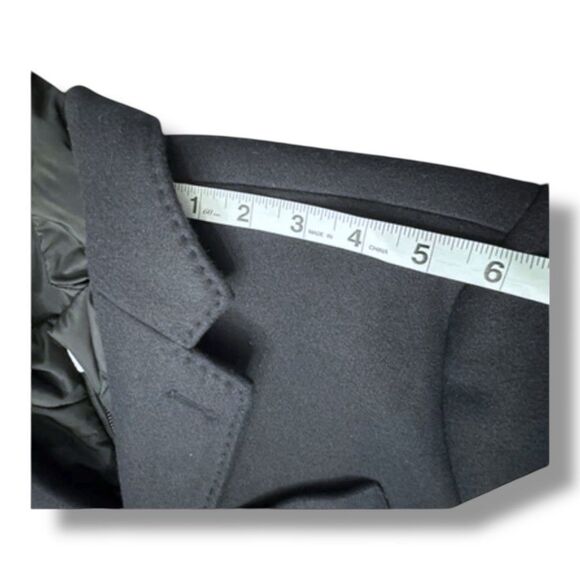 NWT Kenneth Cole Awearness Long Coat Navy Removable Bib Single Breast Men’s XL - Picture 10 of 14